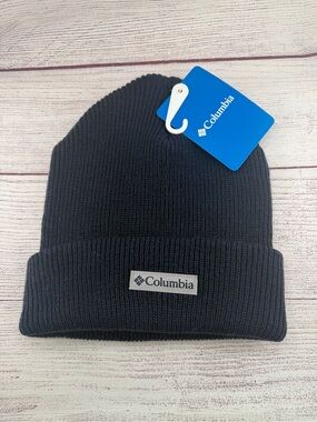 Columbia Ribbed Knit Cuffed Beanie - Navy